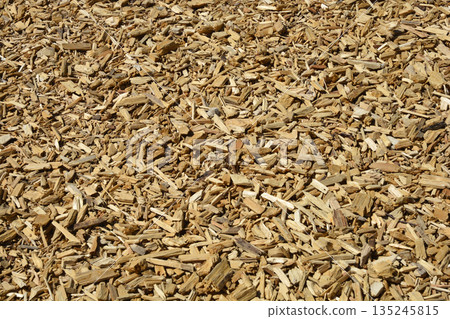 Wood chips texture background Wood chips texture background 135245815
