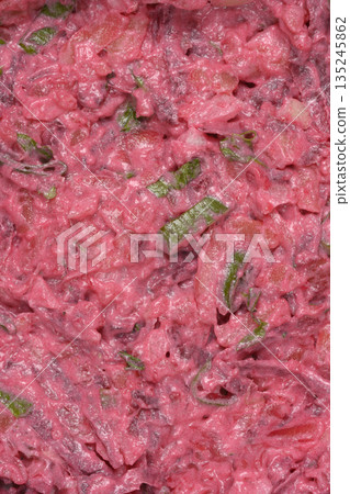 Texture of Creamy Beetroot and Potato Salad Texture of Creamy Beetroot and Potato Salad 135245862