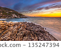 Sunset over Mediterranean sea 135247394