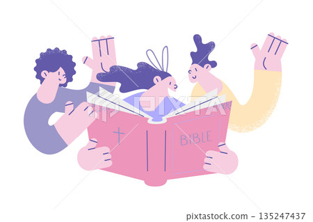 Religious education and church concept. 135247437