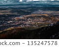 Aerial view of Zakopane town in Poland 135247578