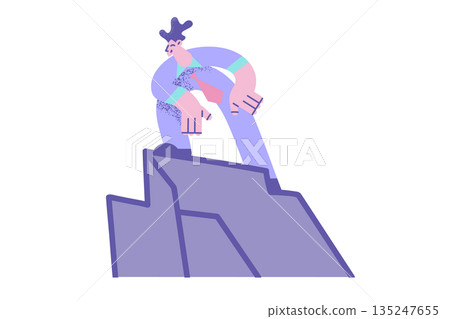 Winning in business, success, achievement concept 135247655