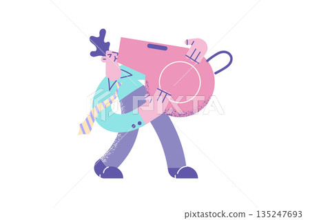 Businessman blow in whistle disclose information 135247693