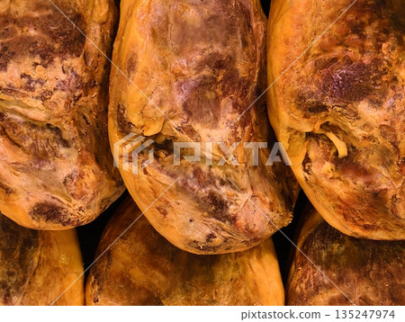 Exploration of ham surface textures and artisanal finishing Exploration of ham surface textures and artisanal finishing 135247974