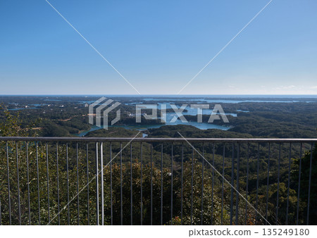 The beauty of Ago Bay's many islands from Yokoyama Observatory in Ise-Shima National Park 135249180
