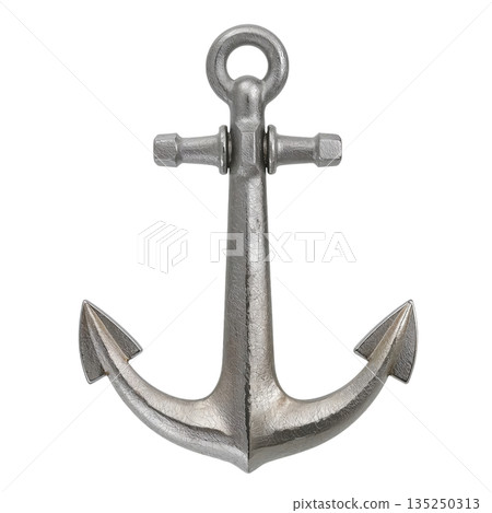 Metal Anchor Used in Boating and Marine Activities for Stability and Mooring Needs 135250313
