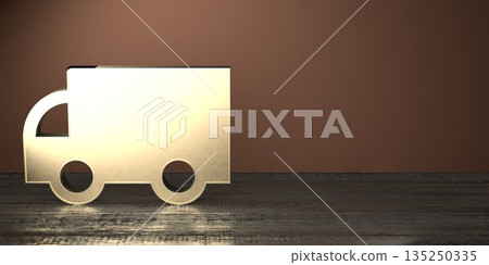 Geometrical truck shape on wooden desks Geometrical truck shape on wooden desks 135250335