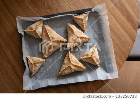 Traditional tatar triangled backeries Traditional tatar triangled backeries 135250738