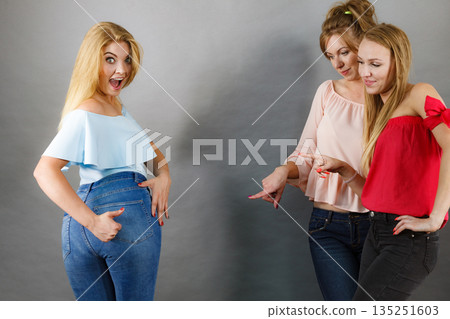 Woman showing her curves Woman showing her curves 135251603