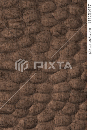Brown color wooden surface with carved texture and natural wood textured grain background Brown color wooden surface with carved texture and natural wood textured grain background 135251677