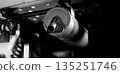 Old car suspensions. Close up car suspension wear and tear parts. CV joint Rubber boot and Control arms bushing Steering rack axles Shock absorber Brake exhaust. Gas Diesel car service repair parts. 135251746