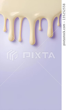 背景材質:融化的白巧克力(紫色背景) 背景材質:融化的白巧克力(紫色背景) 135252558