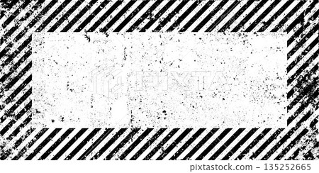 Warning sign with black diagonal lines. Attention, danger or caution symbol. Construction site signage, road safety notice, hazard banner, security alert shield. Vector illustration Warning sign with black diagonal lines. Attention, danger or caution symbol. Construction site signage, road safety notice, hazard banner, security alert shield. Vector illustration 135252665