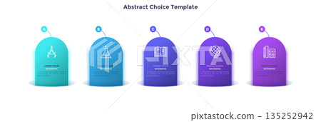 Modern Infographic Business Banner. Vector Illustration 135252942
