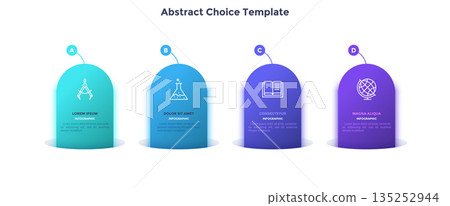 Modern Infographic Business Banner. Vector Illustration 135252944