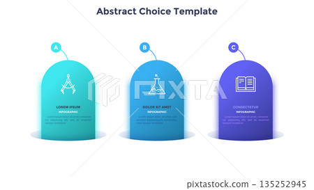 Modern Infographic Business Banner. Vector Illustration 135252945