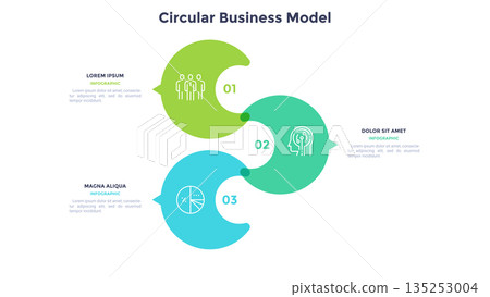 Modern Infographic Business Banner. Vector Illustration 135253004