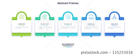 Modern Infographic Business Banner. Vector Illustration 135253016