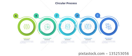 Modern Infographic Business Banner. Vector Illustration Modern Infographic Business Banner. Vector Illustration 135253056