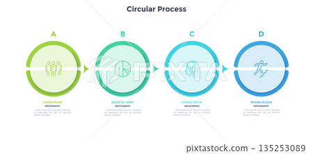Modern Infographic Business Banner. Vector Illustration 135253089