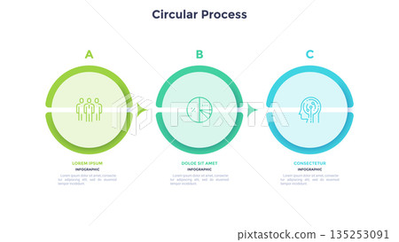Modern Infographic Business Banner. Vector Illustration 135253091