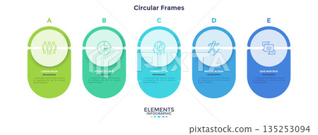 Modern Infographic Business Banner. Vector Illustration 135253094