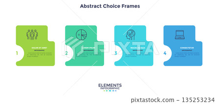 Modern Infographic Business Banner. Vector Illustration 135253234