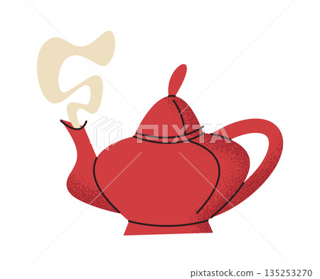 Traditional tea pot for ceremony 135253270