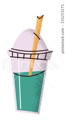 Matcha tea takeaway plastic cup Matcha tea takeaway plastic cup 135253271