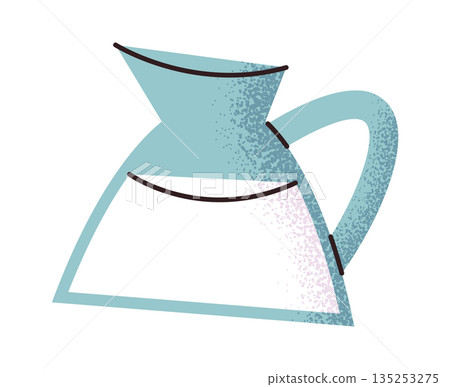 Milk glass jug sticker design 135253275