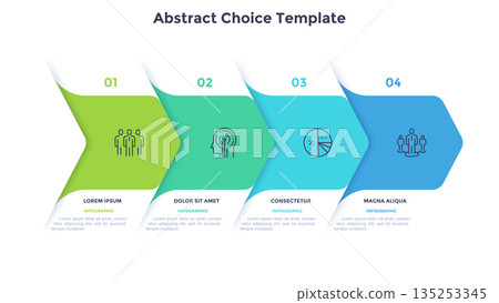 Modern Infographic Business Banner. Vector Illustration 135253345