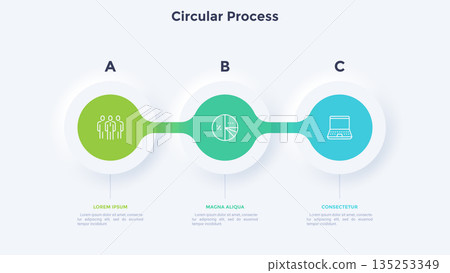 Modern Infographic Business Banner. Vector Illustration Modern Infographic Business Banner. Vector Illustration 135253349