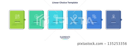 Modern Infographic Business Banner. Vector Illustration 135253356
