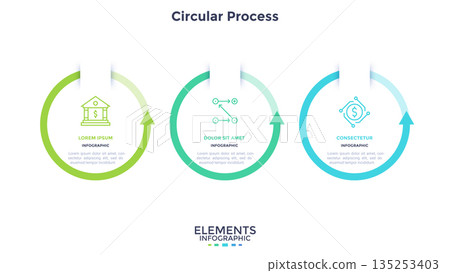 Modern Infographic Business Banner. Vector Illustration 135253403