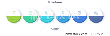 Modern Infographic Business Banner. Vector Illustration Modern Infographic Business Banner. Vector Illustration 135253409