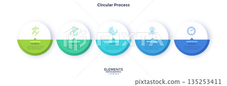 Modern Infographic Business Banner. Vector Illustration Modern Infographic Business Banner. Vector Illustration 135253411