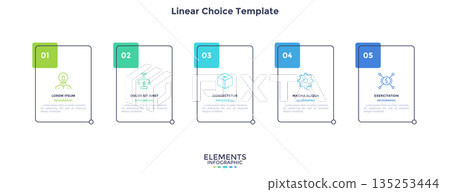 Modern Infographic Business Banner. Vector Illustration 135253444