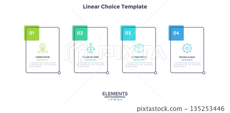 Modern Infographic Business Banner. Vector Illustration 135253446