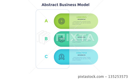 Modern Infographic Business Banner. Vector Illustration 135253573