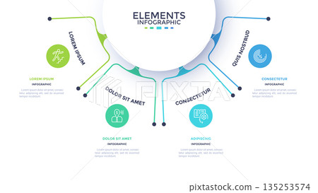 Modern Infographic Business Banner. Vector Illustration Modern Infographic Business Banner. Vector Illustration 135253574