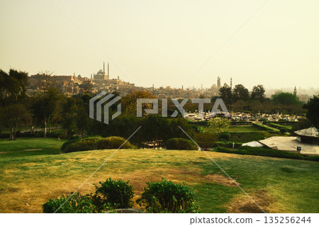 Green Area Surrounding The Skyline Of Cairo City Green Area Surrounding The Skyline Of Cairo City 135256244
