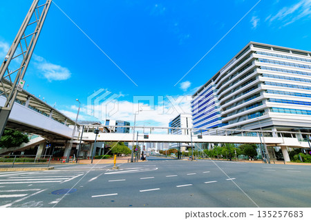 Cityscape along Kan-ni Dori in Koto Ward, Tokyo (near Ichibamae Station) Cityscape along Kan-ni Dori in Koto Ward, Tokyo (near Ichibamae Station) 135257683