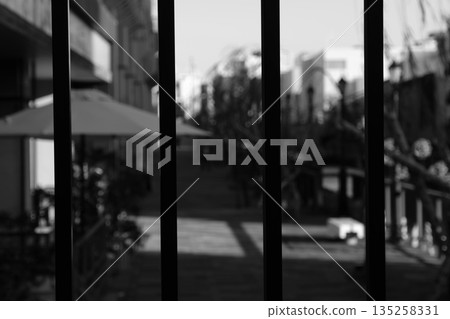 Street seen from the sidewalk 135258331