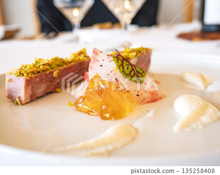 A blissful appetizer: chicken pate and jelly A blissful appetizer: chicken pate and jelly 135258408