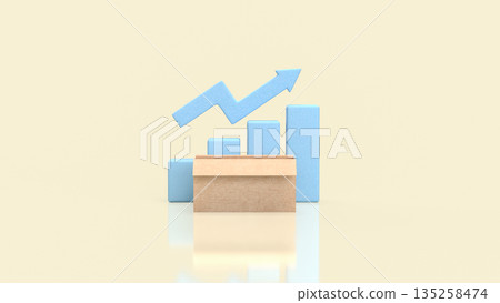 Unemployment and Economic Growth Imbalance Concept with Rising Market Indicators 3d render. Unemployment and Economic Growth Imbalance Concept with Rising Market Indicators 3d render. 135258474