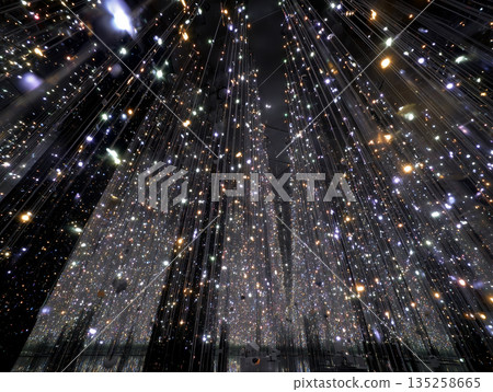 Abstract light visuals that give a sense of depth and dimension 135258665