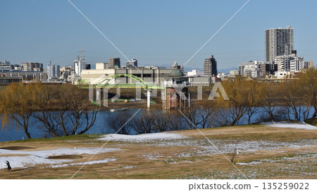 Edogawa River bank, Kanamachi Water Purification Plant intake tower Edogawa River bank, Kanamachi Water Purification Plant intake tower 135259022