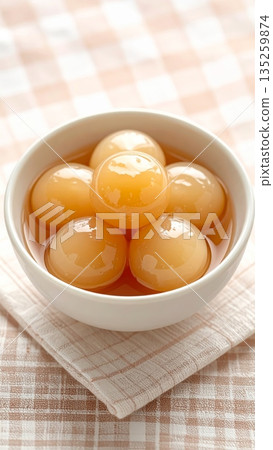 Ginger Syrup Rice Dumplings (Bua Loy) Ginger Syrup Rice Dumplings (Bua Loy) 135259874