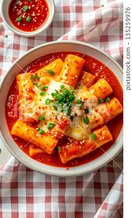 Studio Food Photography of Cheese Tteokbokki Studio Food Photography of Cheese Tteokbokki 135259976