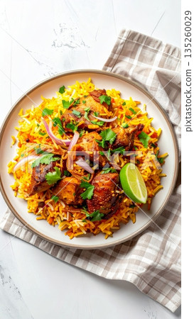 Studio Food Photography of Biryani 135260029